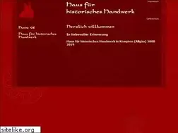 Sites similar to haus-fuer-historisches-handwerk.de