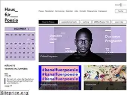 Sites similar to haus-fuer-poesie.org