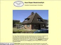 Sites similar to haus-rieper-sylt.de