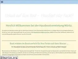 Sites similar to hausbootvermietung-mueritz.de