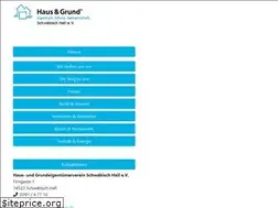 Sites similar to hausundgrund-schwaebischhall.de