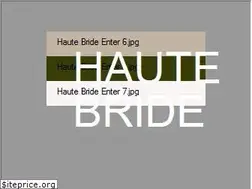 Sites similar to hautebride.com