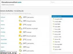 Sites similar to havadurumusitesi.com