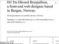 Sites similar to havardbrynjulfsen.com