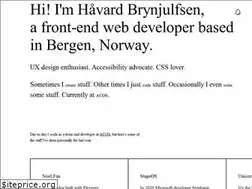 Sites similar to havardbrynjulfsen.design