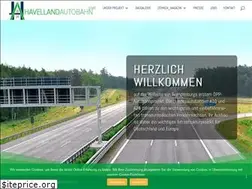 Sites similar to havellandautobahn.de