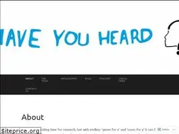 Sites similar to haveyouhearduk.com
