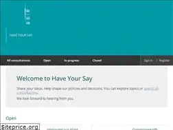 Sites similar to haveyoursay.awe.gov.au