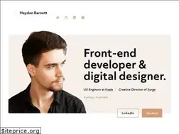 Sites similar to haydenbarnett.com