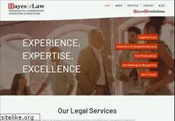 Sites similar to hayeselaw.com