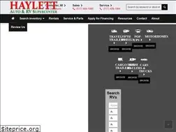 Sites similar to haylettrv.com