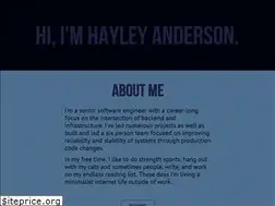 Sites similar to hayleyanderson.us