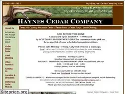 Sites similar to haynescedarcompany.com