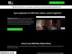 Sites similar to hbomaxwatchparty.us