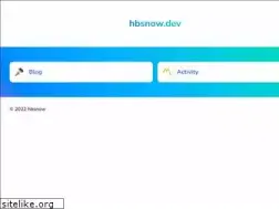 Sites similar to hbsnow.dev