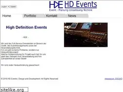 Sites similar to hd-events.de