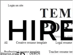Sites similar to hdsresumetemplate.com