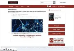 Sites similar to headachejournal.org