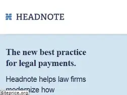 Sites similar to headnote.com