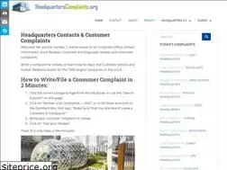 Sites similar to headquarterscomplaints.org