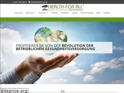Sites similar to health-for-all.de