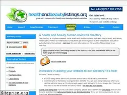 Sites similar to healthandbeautylistings.org