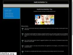 Sites similar to healthandnutritiontips.net