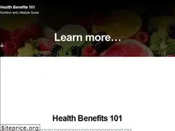 Sites similar to healthbenefits101.com