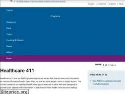 Sites similar to healthcare411.ahrq.gov
