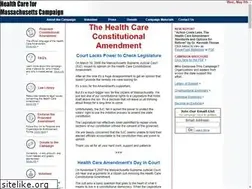 Sites similar to healthcareformass.org