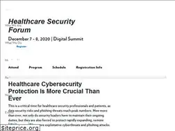 Sites similar to healthcaresecurityforum.com