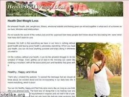 Sites similar to healthdietweightloss.com