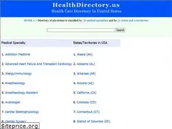 Sites similar to healthdirectory.us