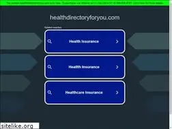 Sites similar to healthdirectoryforyou.com
