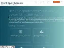 Sites similar to healthequityguide.org