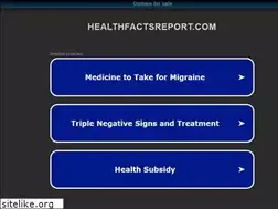 Sites similar to healthfactsreport.com