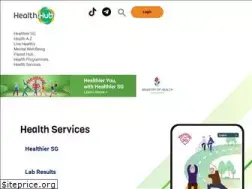 Sites similar to healthhub.sg