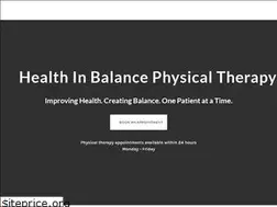 Sites similar to healthinbalancept.com