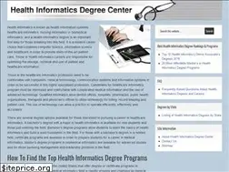 Sites similar to healthinformaticsdegrees.org