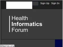 Sites similar to healthinformaticsforum.com