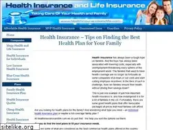 Sites similar to healthinsuranceandlife.com