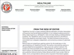 Sites similar to healthlinejournal.org