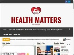 Sites similar to healthmatters.com.my
