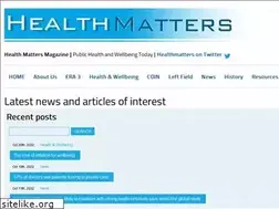 Sites similar to healthmatters.org.uk
