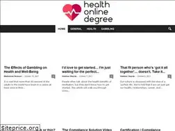 Sites similar to healthonlinedegree.com