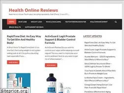 Sites similar to healthonlinereviews.com