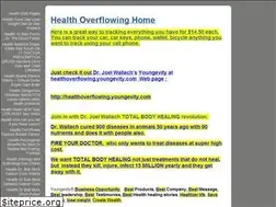 Sites similar to healthoverflowing.com