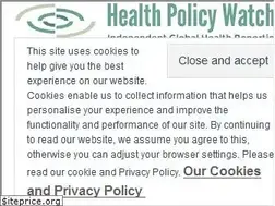 Sites similar to healthpolicy-watch.org