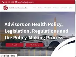 Sites similar to healthpolicyalternatives.com