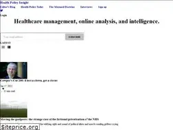 Sites similar to healthpolicyinsight.com